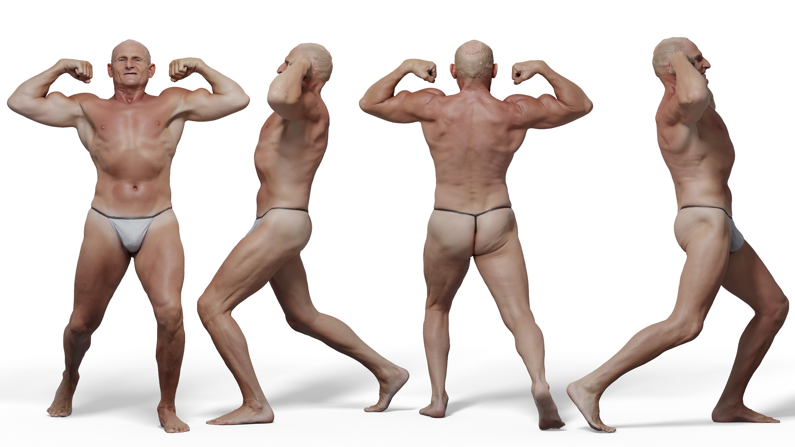 3D male body model download